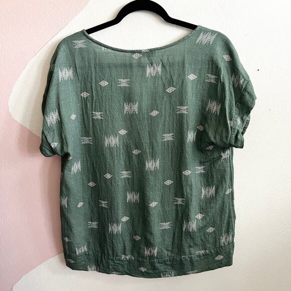 Lucky Brand Womens Peasant Top Size Medium Boho Indie Festival Hippie - Picture 2 of 5